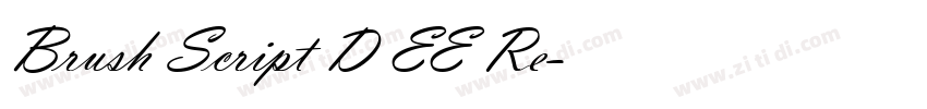 Brush Script D EE Re字体转换